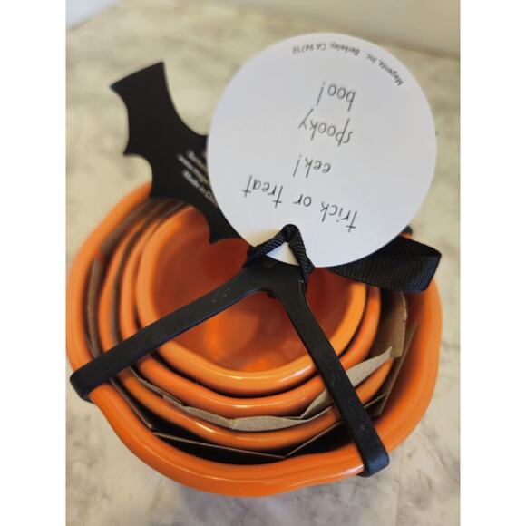 Rae Dunn Halloween Pumpkin Measuring Cups Orange Jack O Lanterns 2024 NEW - Picture 7 of 10